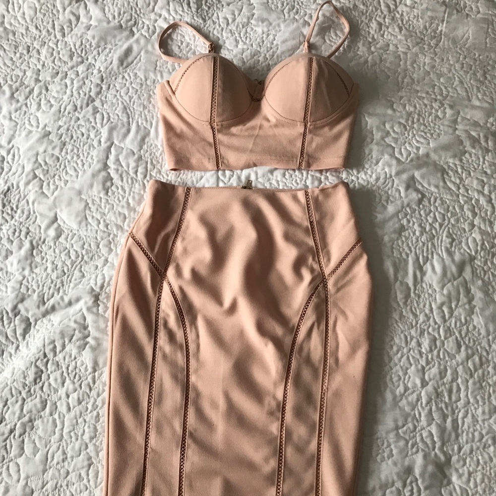 Blush pink 2 piece set